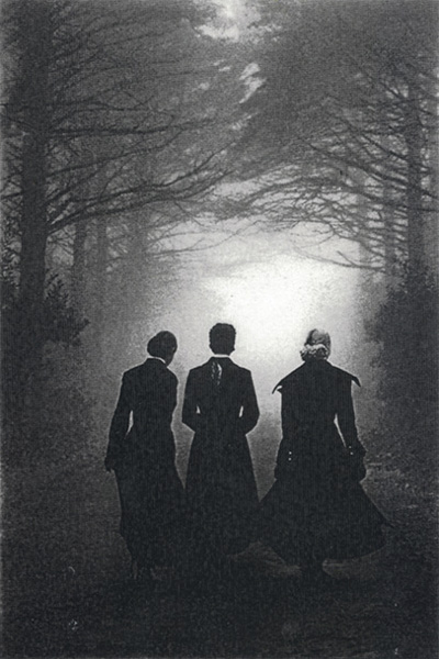 women in woods